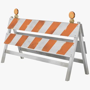 3D Road Barrier 04 model