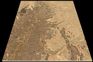 3D Mecca Red Sea n21 e42 topography Saudi Arabian model