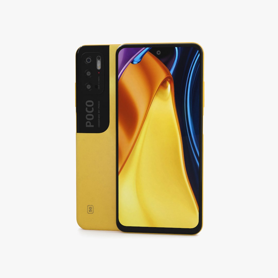 modelo 3d Xiaomi Poco M3 Pro Poco Yellow - TurboSquid 1940642