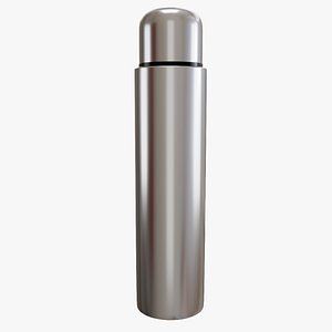 3D model Non Brushed Thermos Bottle