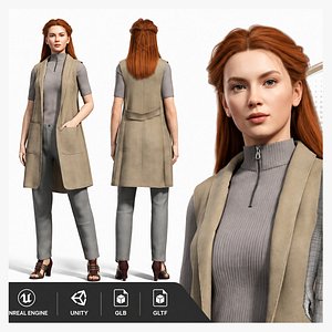 3D model High Quality Woman 3D Character