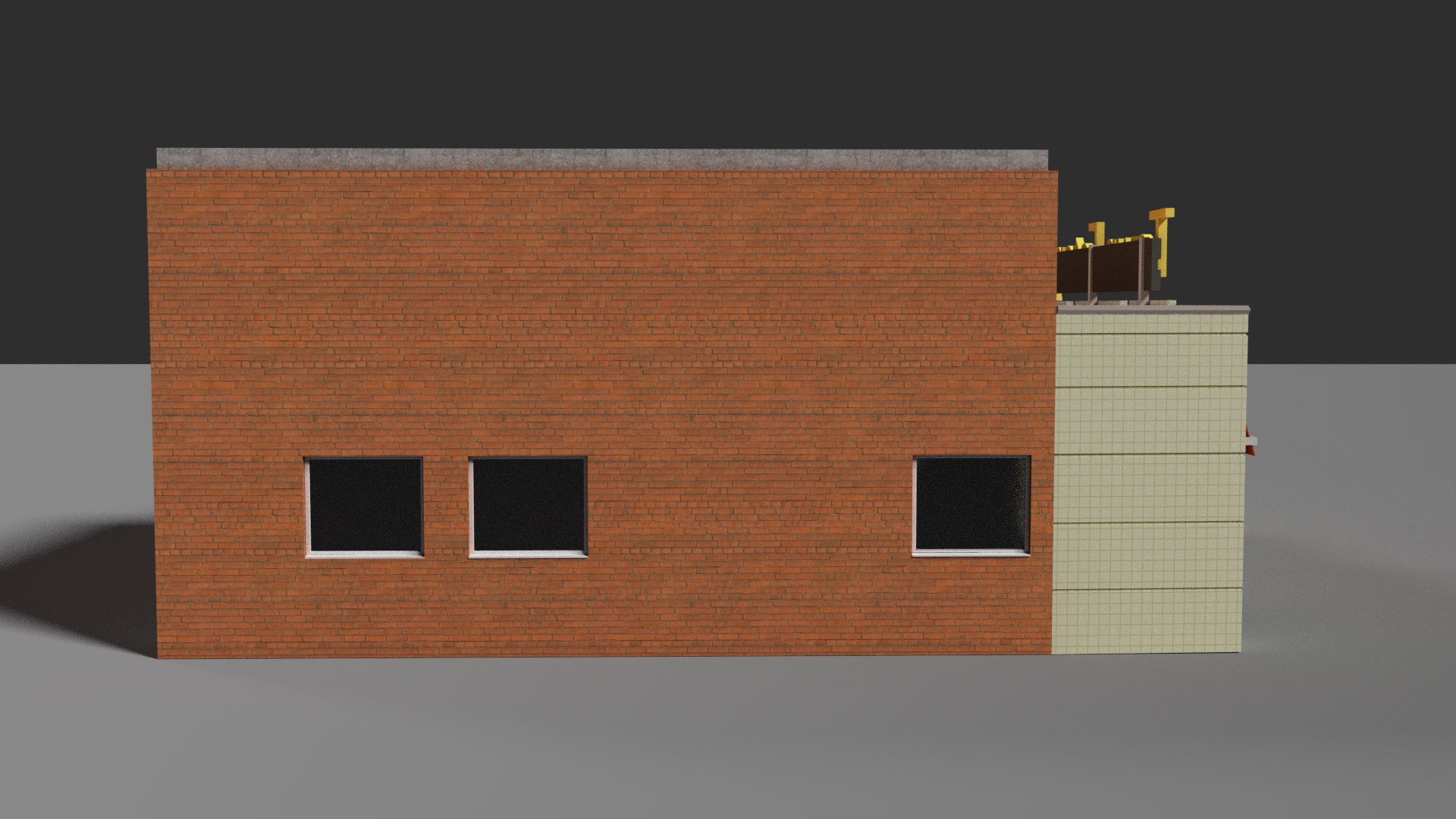 Eatery Building Asset 3d Model