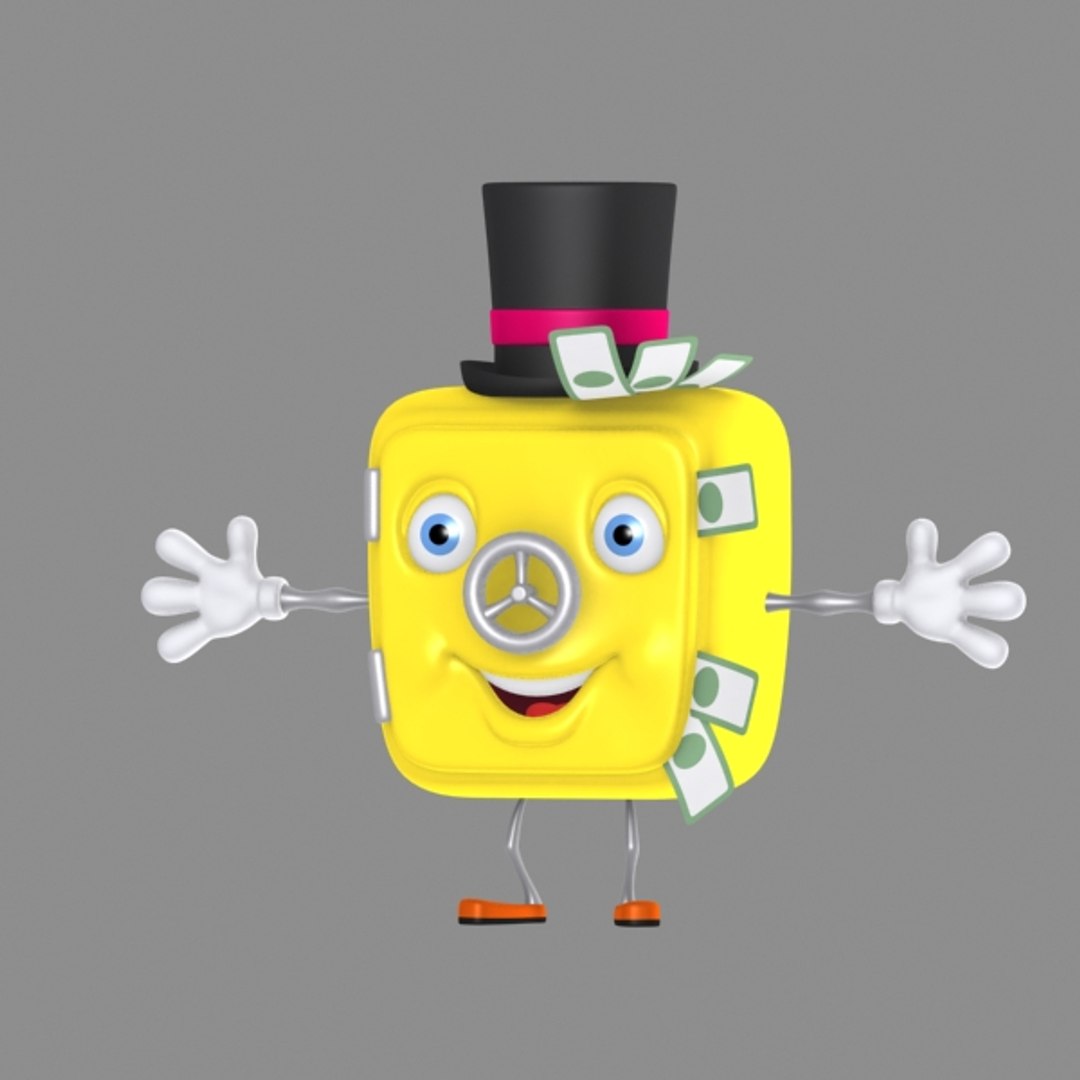 Cartoon Toon Safe 3d Model