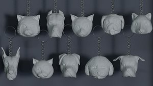 3D model Animal Heads