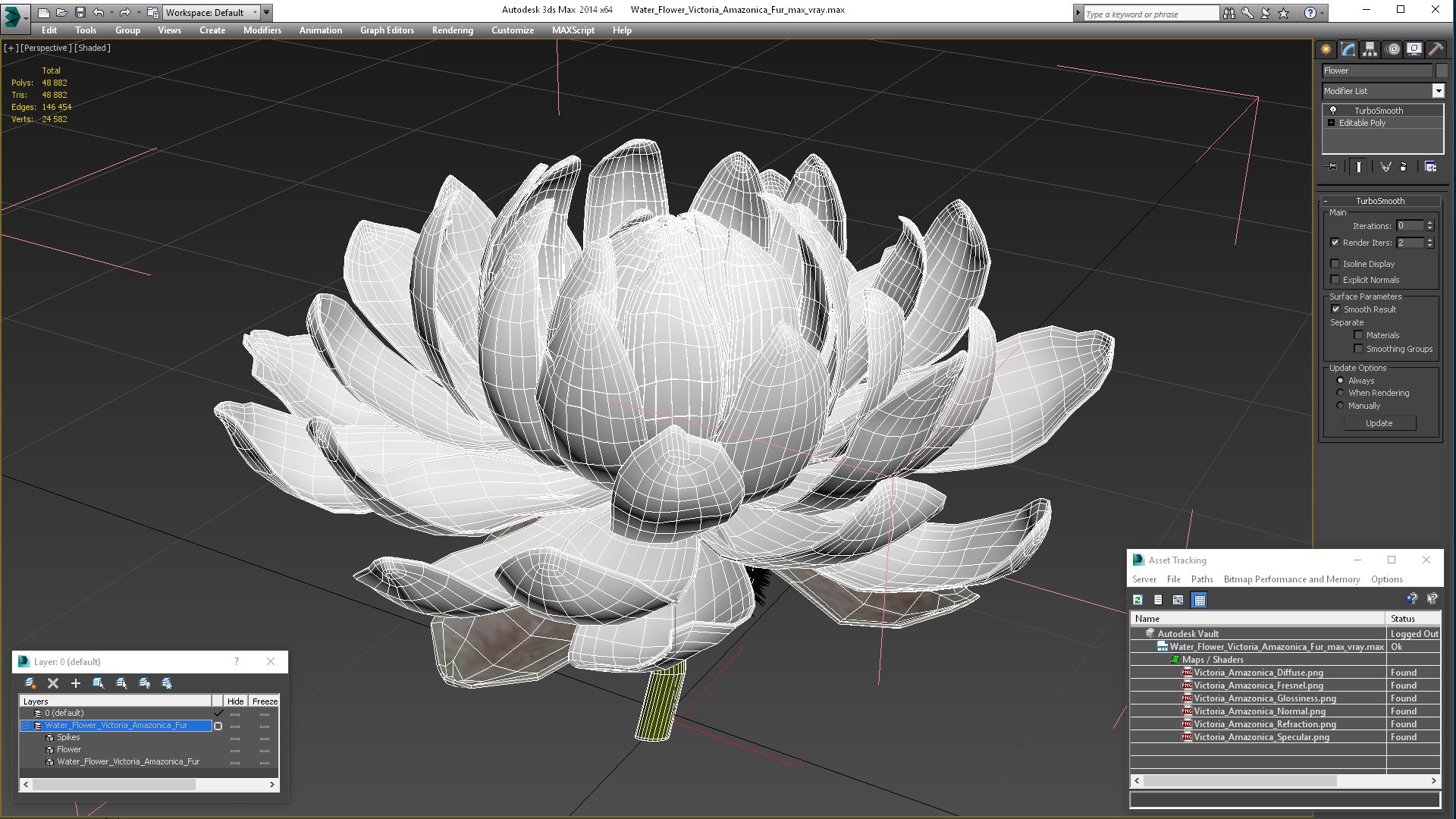 Water Flower Victoria Amazonica Fur 3D Model - TurboSquid 2196943