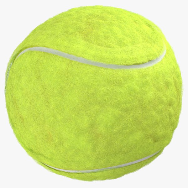 Tennis Ball Single Clean and Dirty 3D model