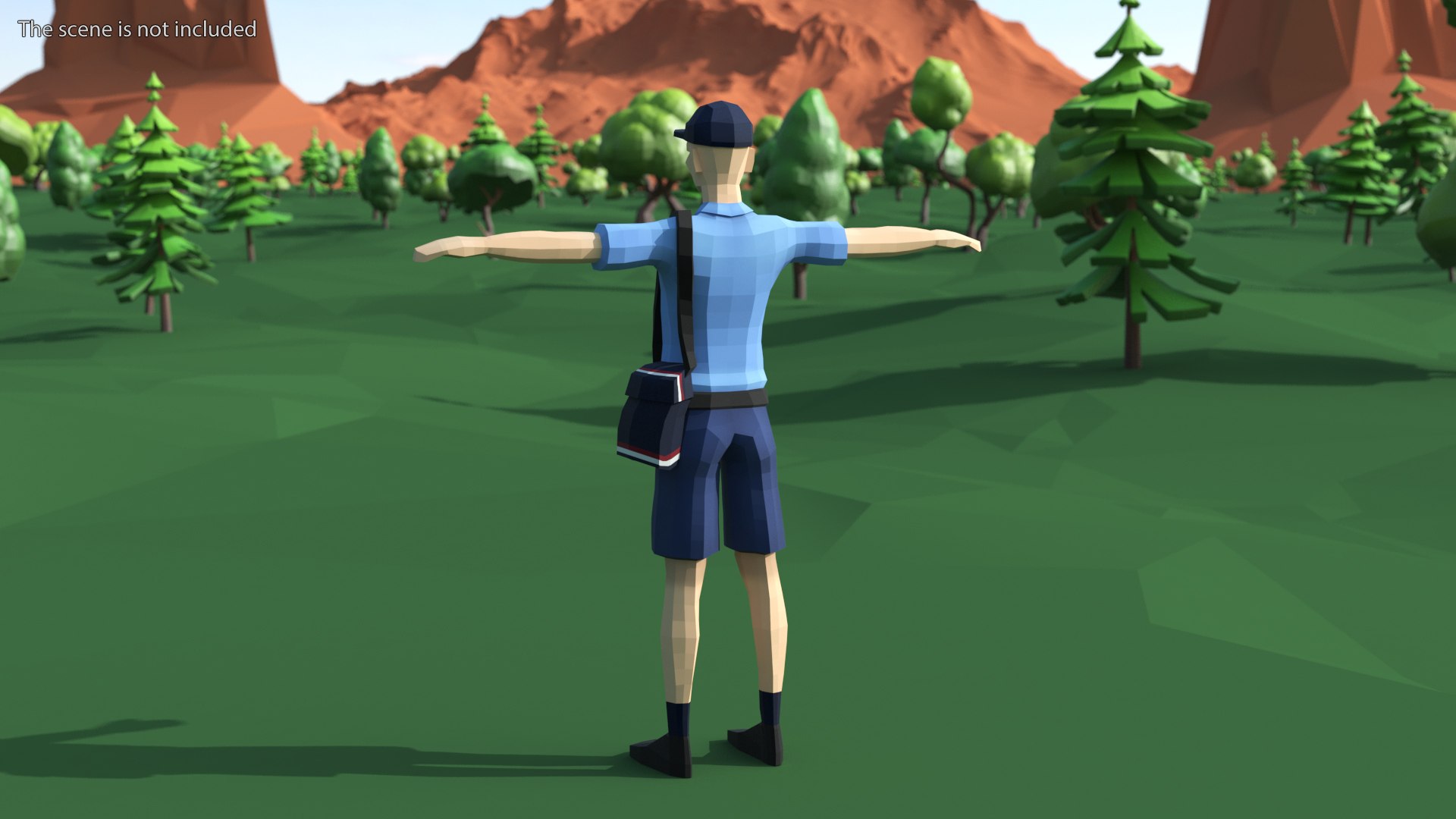 Postman Low Poly Rigged For Cinema 4D 3D Model - TurboSquid 2193940