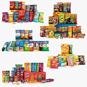 3D model Chips Collection 110 in 1
