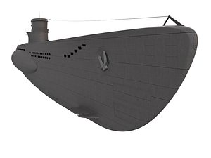 u-boat boat 3D