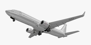 3d model boeing 737-800 plane generic