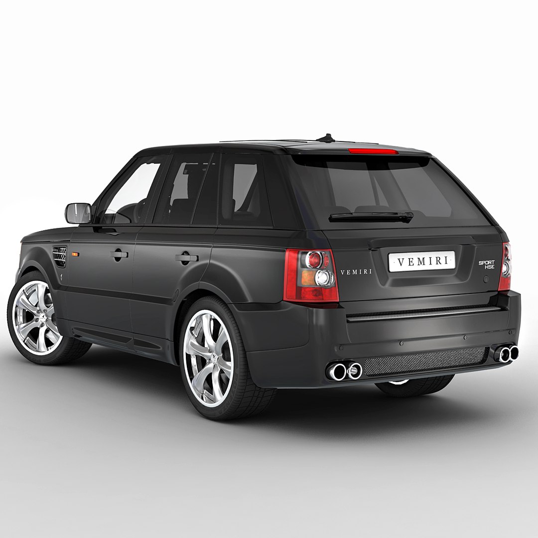 Realistic Range Rover Sport 3d Max
