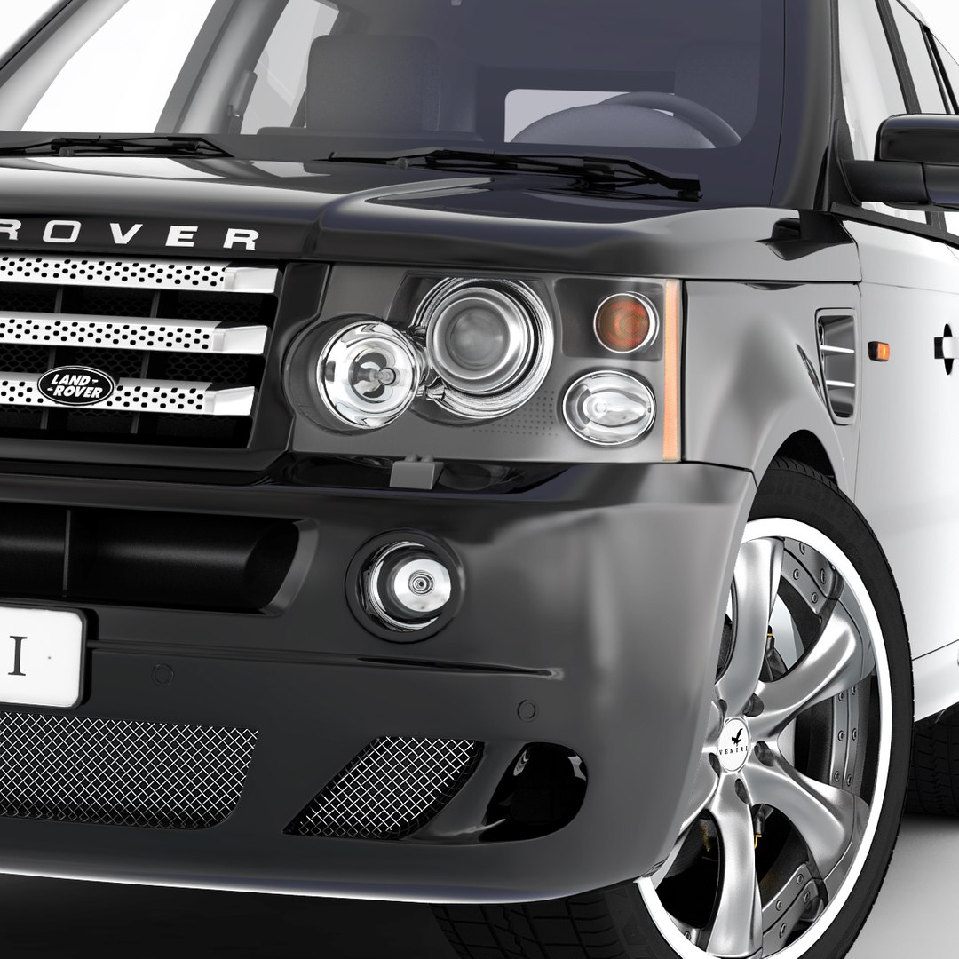 Realistic Range Rover Sport 3d Max
