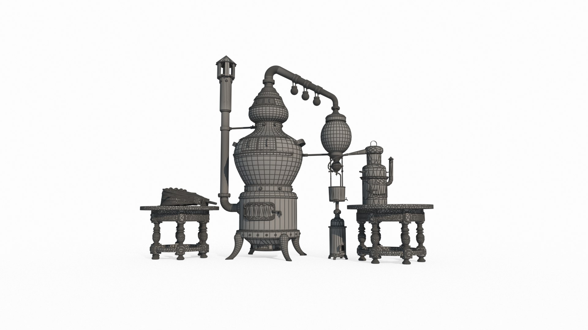 Ancient Alchemy Equipment 3D - TurboSquid 2313649