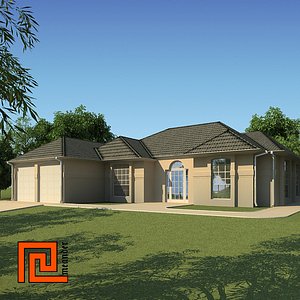 american house games 3d model