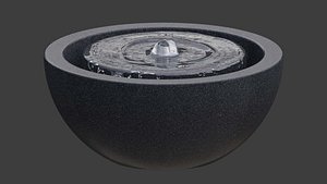 Animated Small Fountain  - Laguna Round Solar