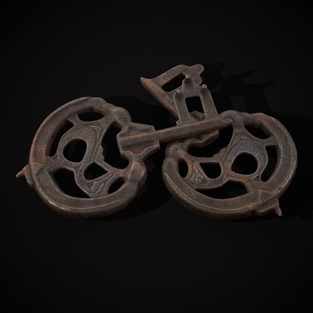 3D Model Medieval Rusting Iron Key - TurboSquid 1985108