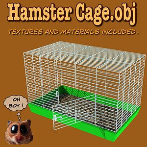 hamster cage 3d model