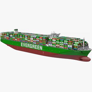 Ever Given Container Ship 3D model