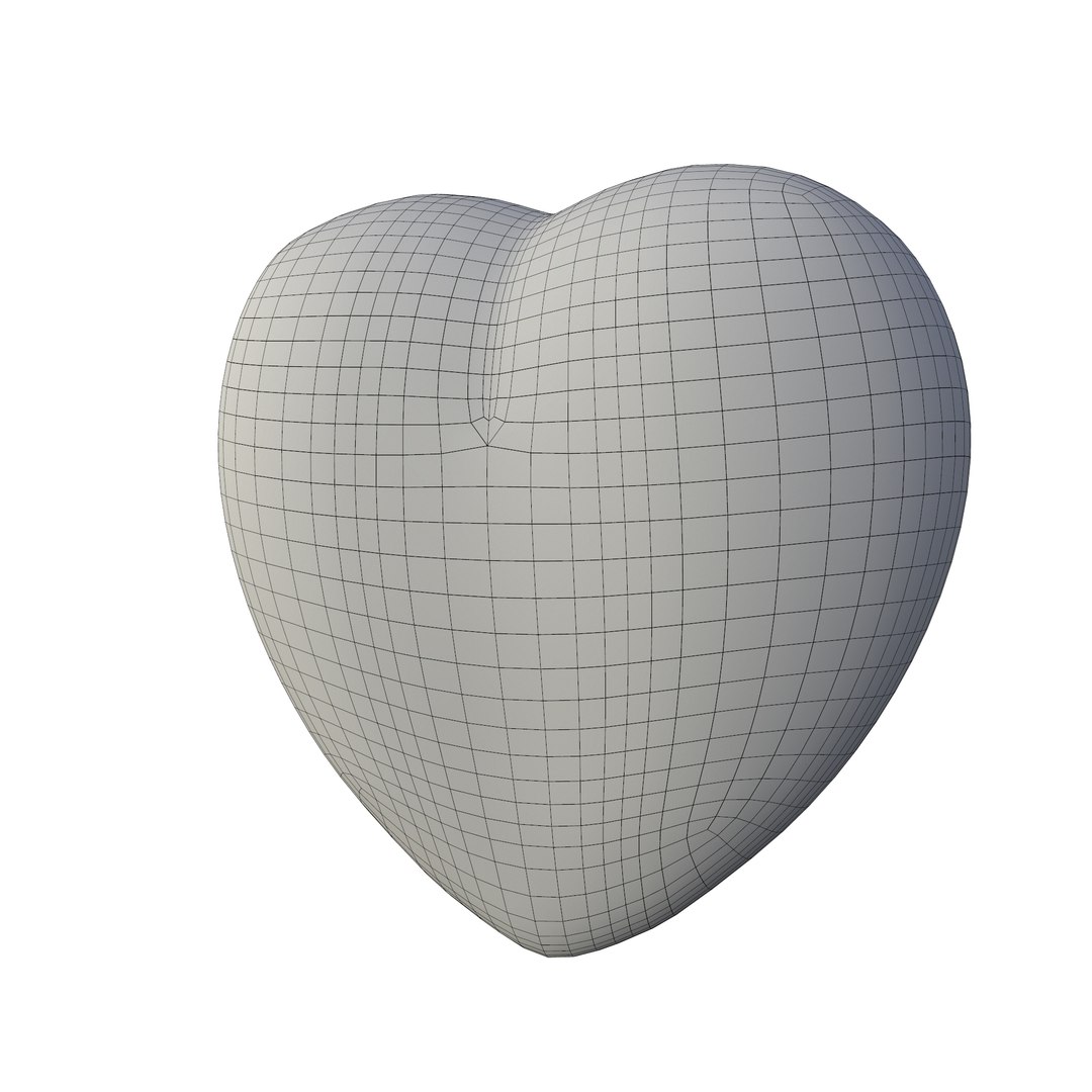 3D Hart Plastic Red HighPoly Model - TurboSquid 2383285