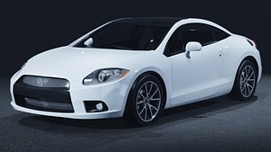 3D model 2012 Mitsubishi Eclipse SE 3D Model  The Final Generation of a JDM Icon
