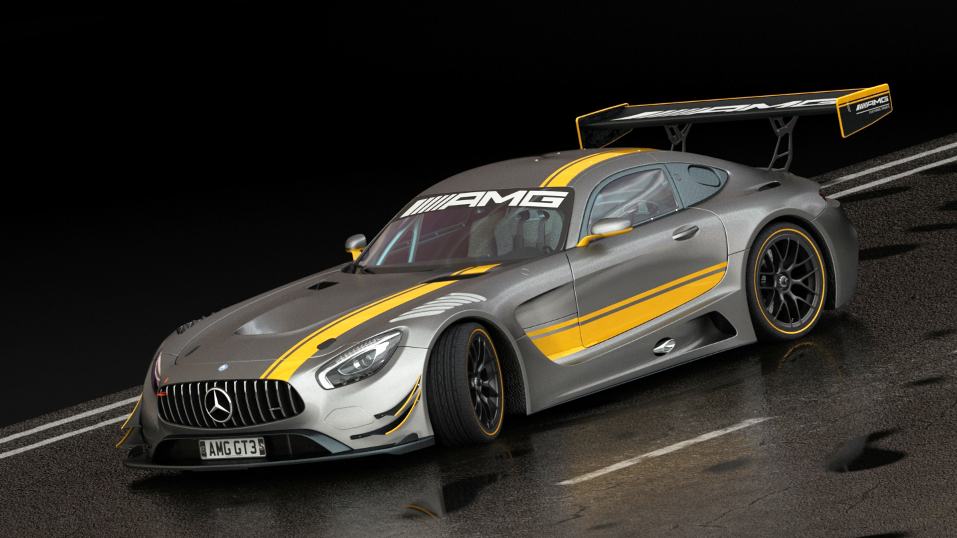 3d Model Mercedes-benz Amg 2017 Gt3