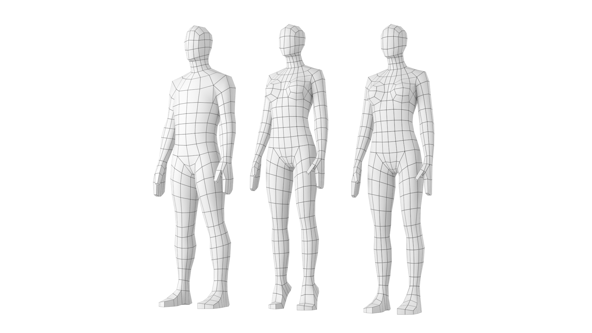 Natural Male Base Mesh in T-Pose 3D Model by Valerii-Kaliuzhnyi