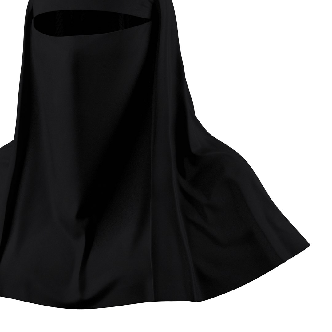 muslim islamic women burqa 3d 3ds