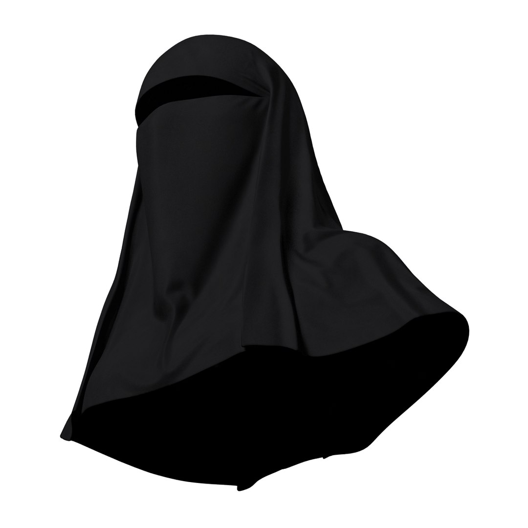 Muslim Islamic Women Burqa 3d 3ds