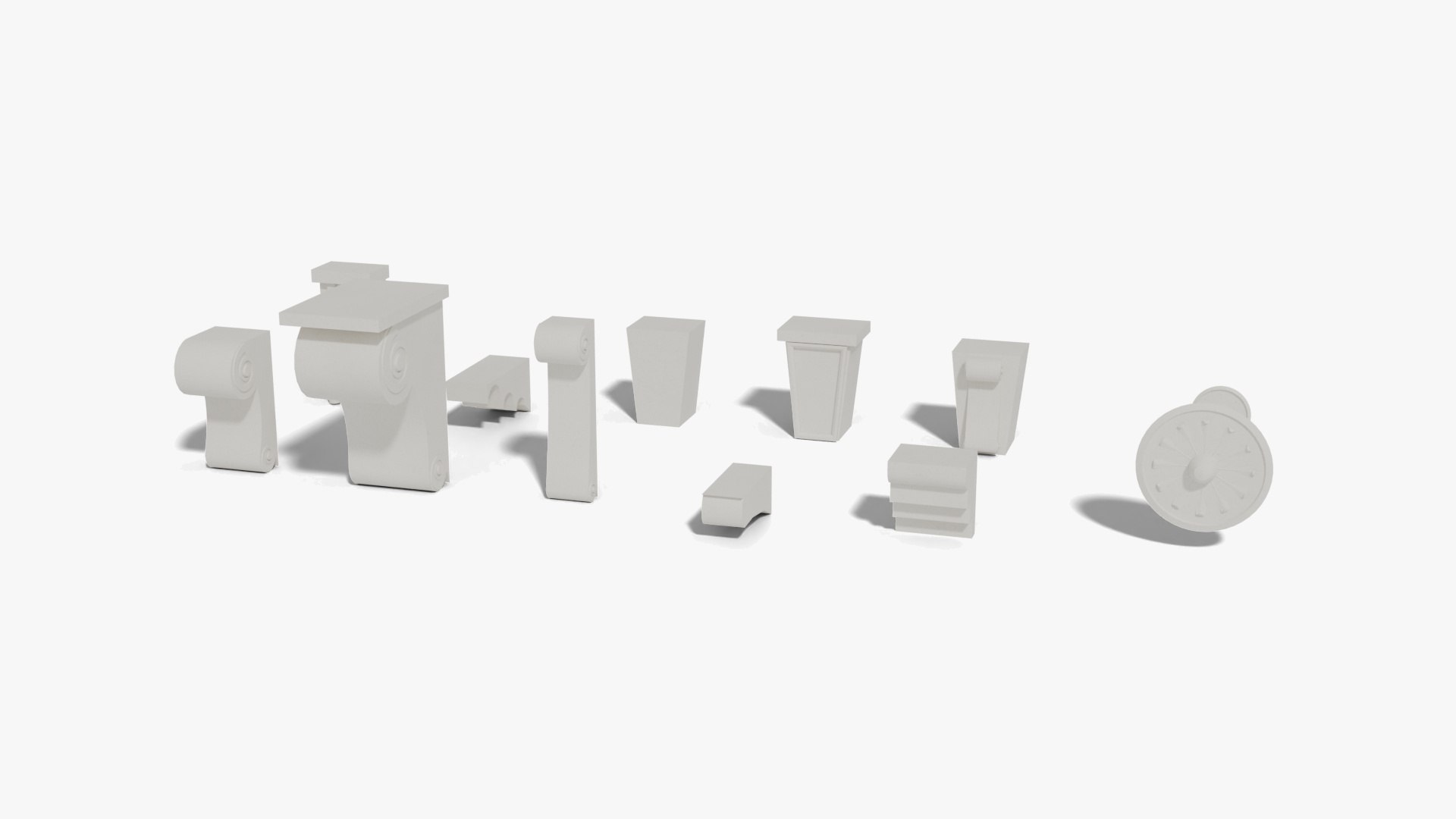 Classical Architectural Ornament Kitbash - Five Orders  Balusters Cornices Brackets Pediments - 4 model https://p.turbosquid.com/ts-thumb/X8/P247Ww/FW/classical_ornament_kitbash_06_brackets_keystones/jpg/1791587138/1920x1080/fit_q87/6c26192e642ddc4fb922b2f99452924cc81dc687/classical_ornament_kitbash_06_brackets_keystones.jpg