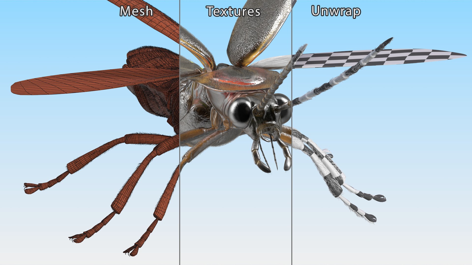 Glowing Firefly Basic Pose Fur 3D - TurboSquid 2170495