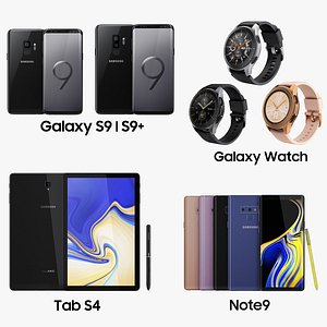 3D samsung 2018 galaxy model