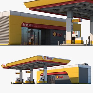 3D Shell Gas Station 4