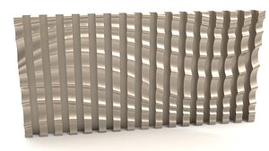 Modern Parametric 3D Wave Wall Art