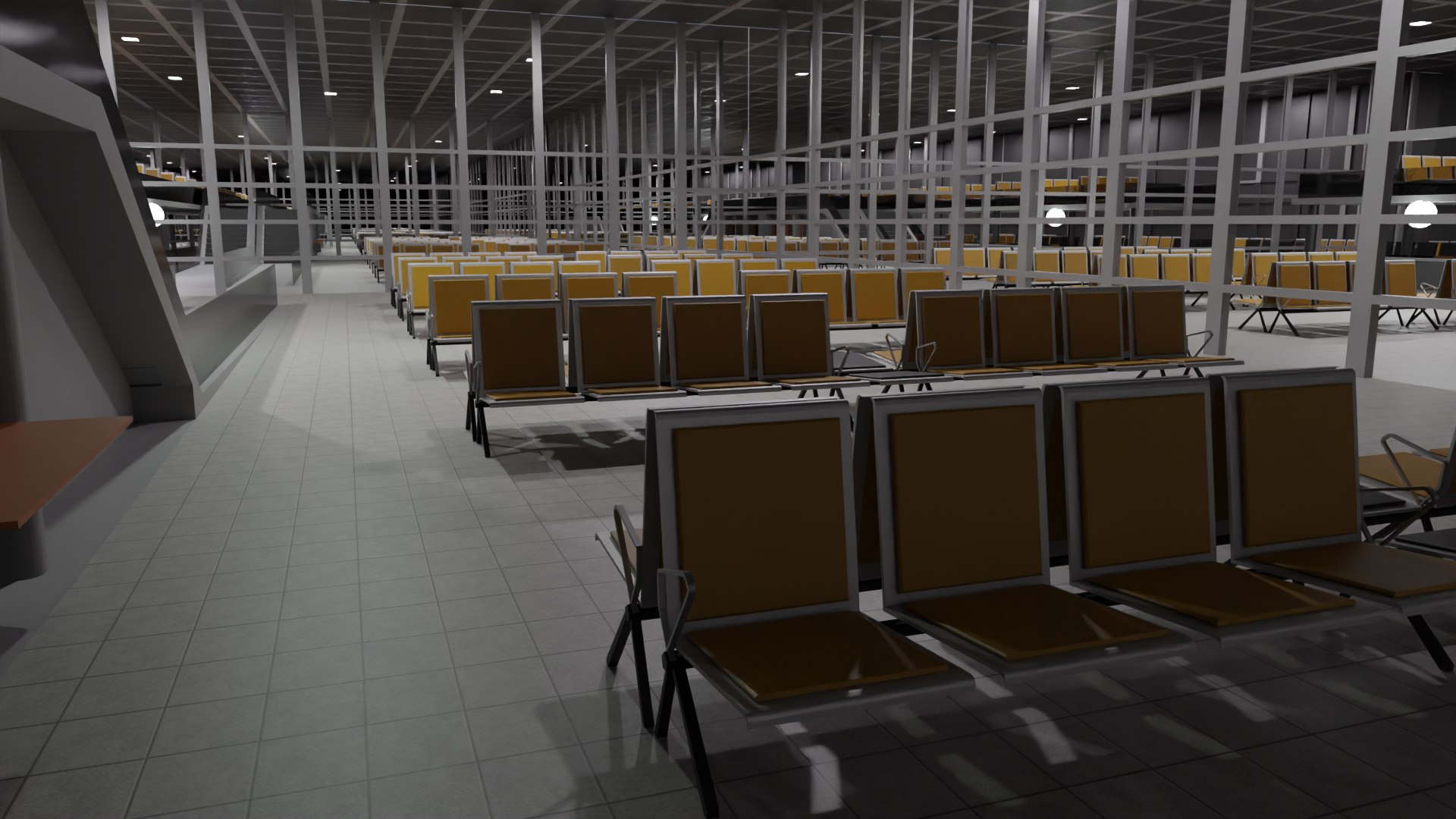 Airport Interior 3D Model - TurboSquid 1923966