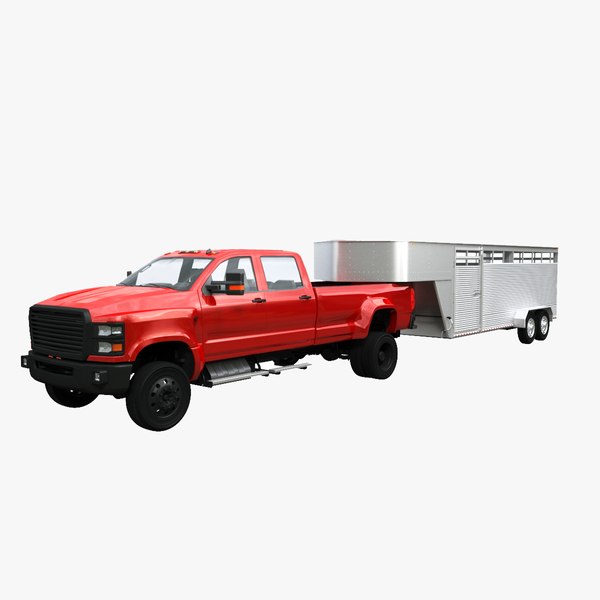 trailer pickup 3D model