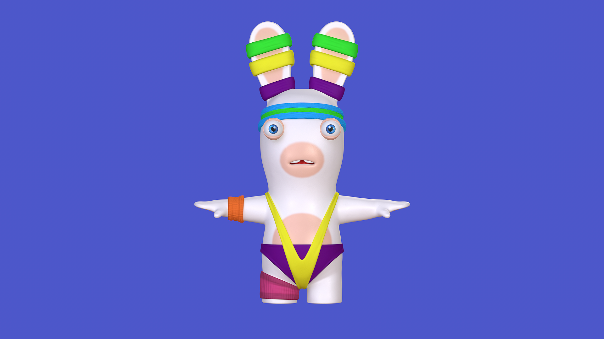 3D Rabbid Fitness Character 8k - TurboSquid 1772069