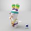 Personaggio Rabbid Fitnes 8k