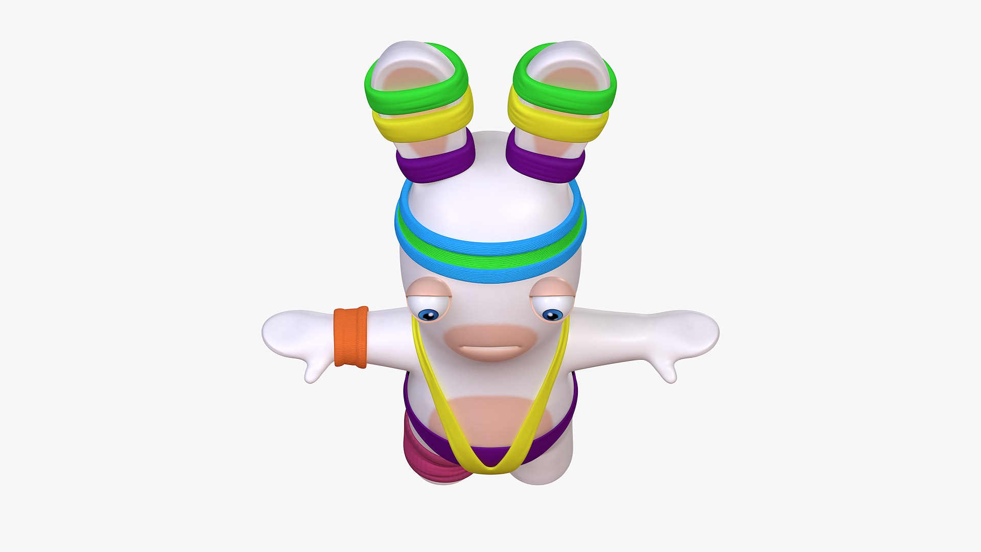 3D Rabbid Fitness Character 8k - TurboSquid 1772069