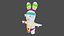Personaggio Rabbid Fitnes 8k