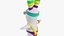 Personaggio Rabbid Fitnes 8k