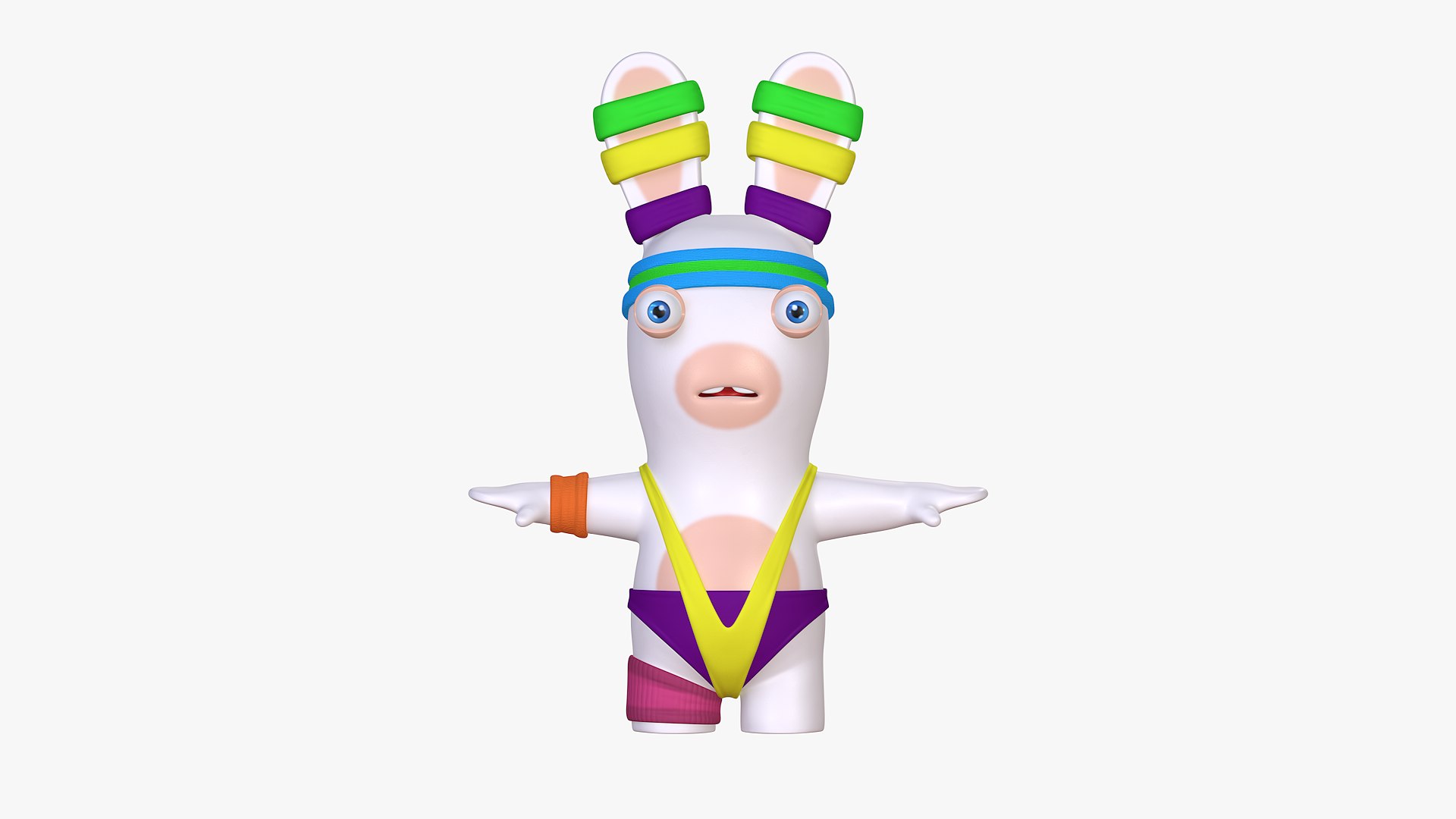 3D Rabbid Fitness Character 8k - TurboSquid 1772069