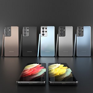 3D samsung galaxy s21 ultra model