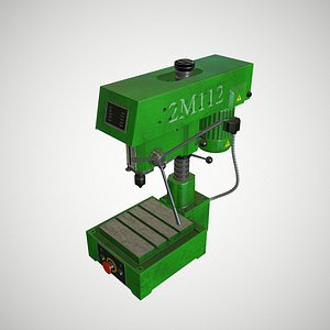 machine drill 3d obj