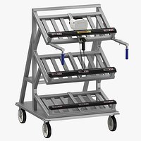 Automated Batch Picking Cart Empty and Full