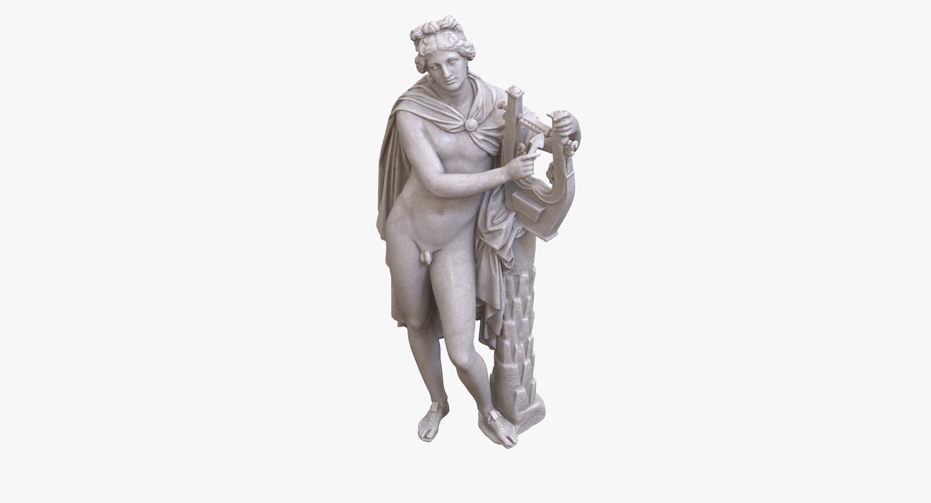 Apollo Statue model https://p.turbosquid.com/ts-thumb/X9/3wQ1Se/0I/z06_apollo_colors0006/jpg/1693874485/1920x1080/fit_q87/a1cd53bb05c5baaa7f5719eae1e44ea8e4db13f1/z06_apollo_colors0006.jpg