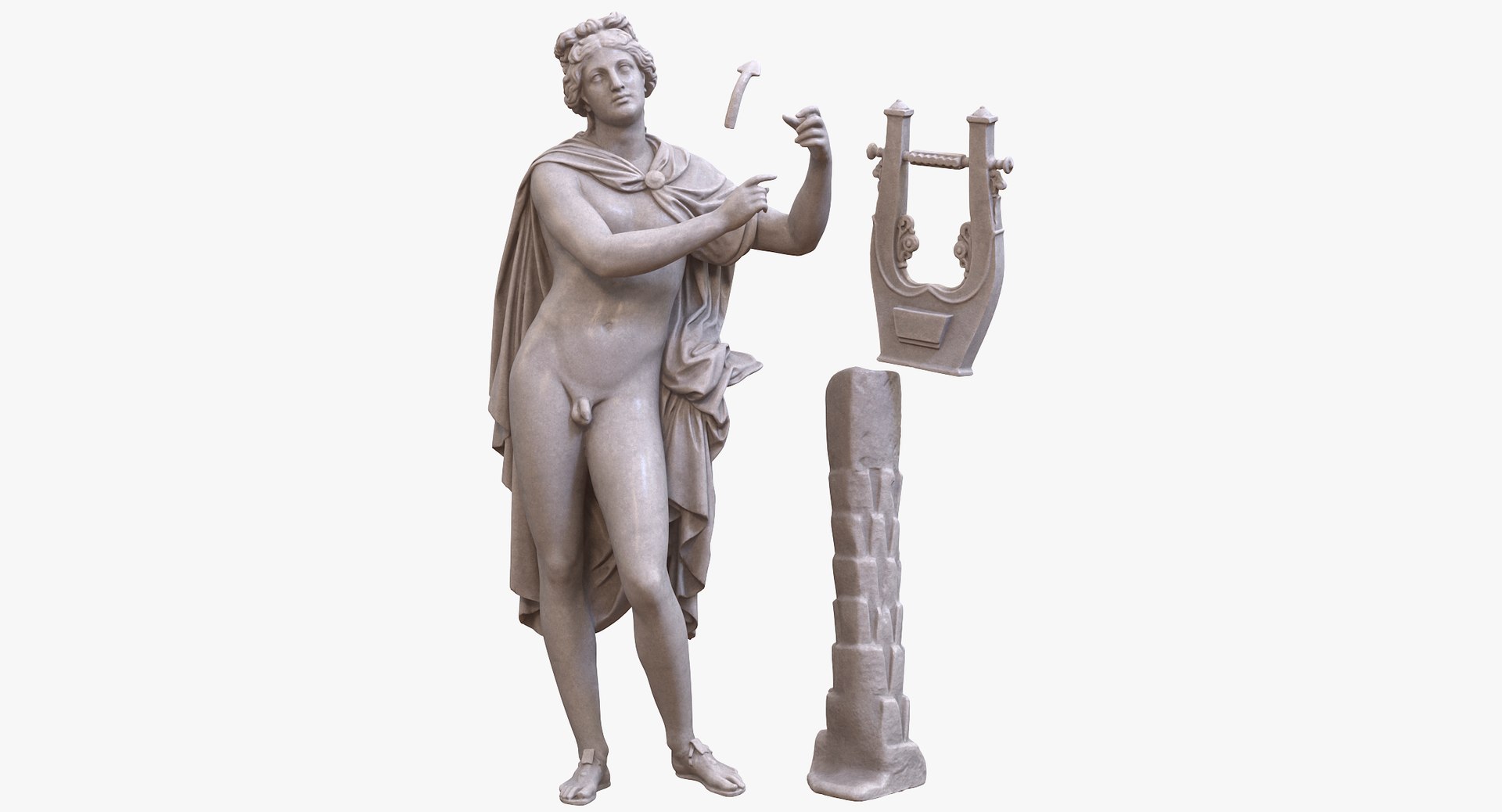Apollo Statue model https://p.turbosquid.com/ts-thumb/X9/3wQ1Se/il/z06_apollo_cover_b/jpg/1693874464/1920x1080/fit_q87/51daf316db72811af350d22b96b5551556cff044/z06_apollo_cover_b.jpg