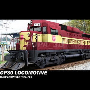 Locomotive GP30 -Wisconsin Central 715-