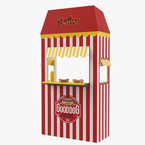 Hot Dog Booth 3D Model