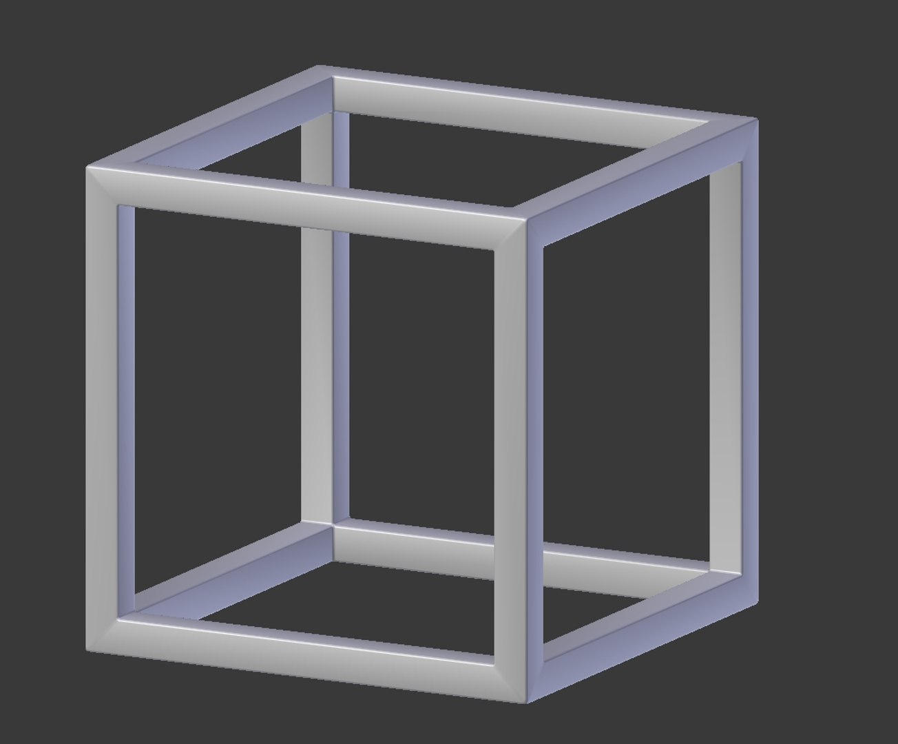 modern cube frame decoration 3d 3ds