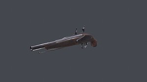 flintlock pistol 3D model